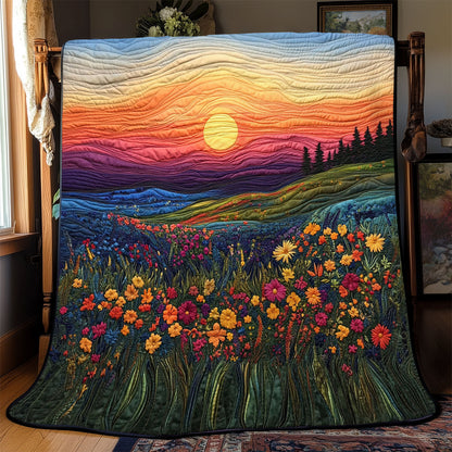 Sunrise And Wildflower WJ2702018CL Quilt