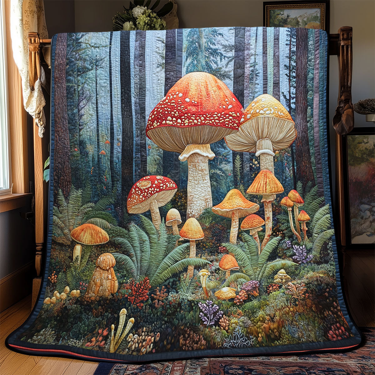 Mushroom Forest WX1003066CL Quilt