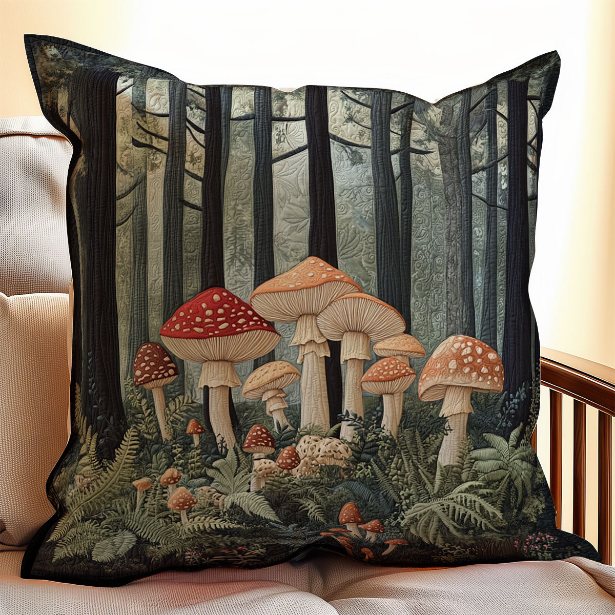 Mushroom WX1003157CL Quilt Pillow Case