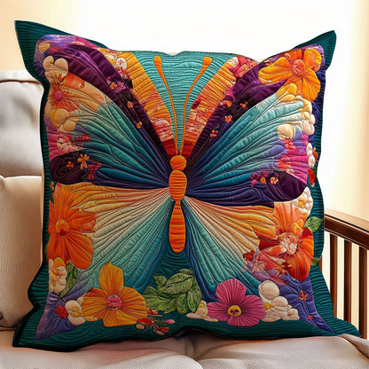 Mystic Butterfly Flower WX1003158CL Quilt Pillow Case