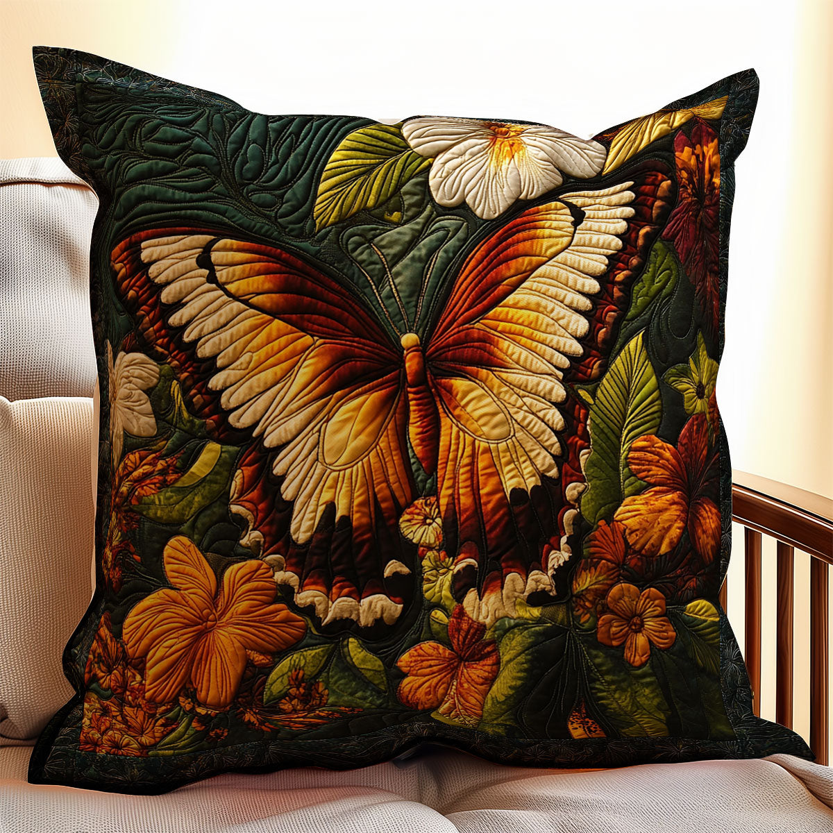 Mystic Butterfly WX0803128CL Quilt Pillow Case