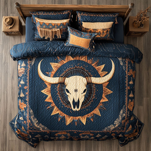 Native American Bull Skull WX1303093CL Duvet Cover Set