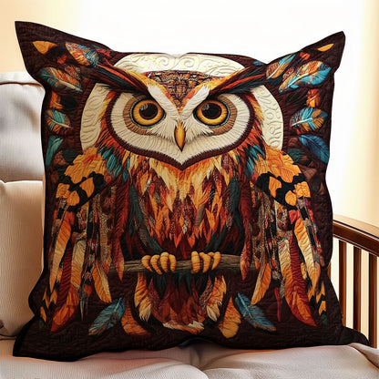 Native American Owl WX1303064CL Quilt Pillow Case