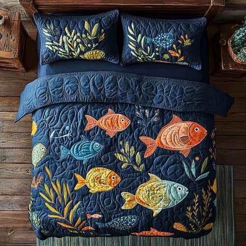 Ocean Fish WX0403032CL Duvet Cover Set