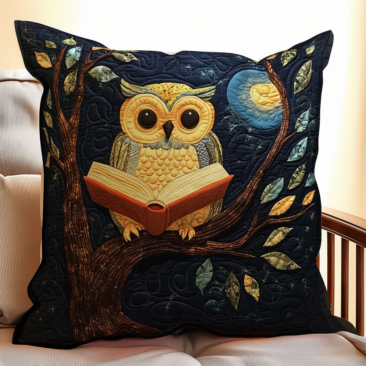 Owl Book WX1303066CL Quilt Pillow Case