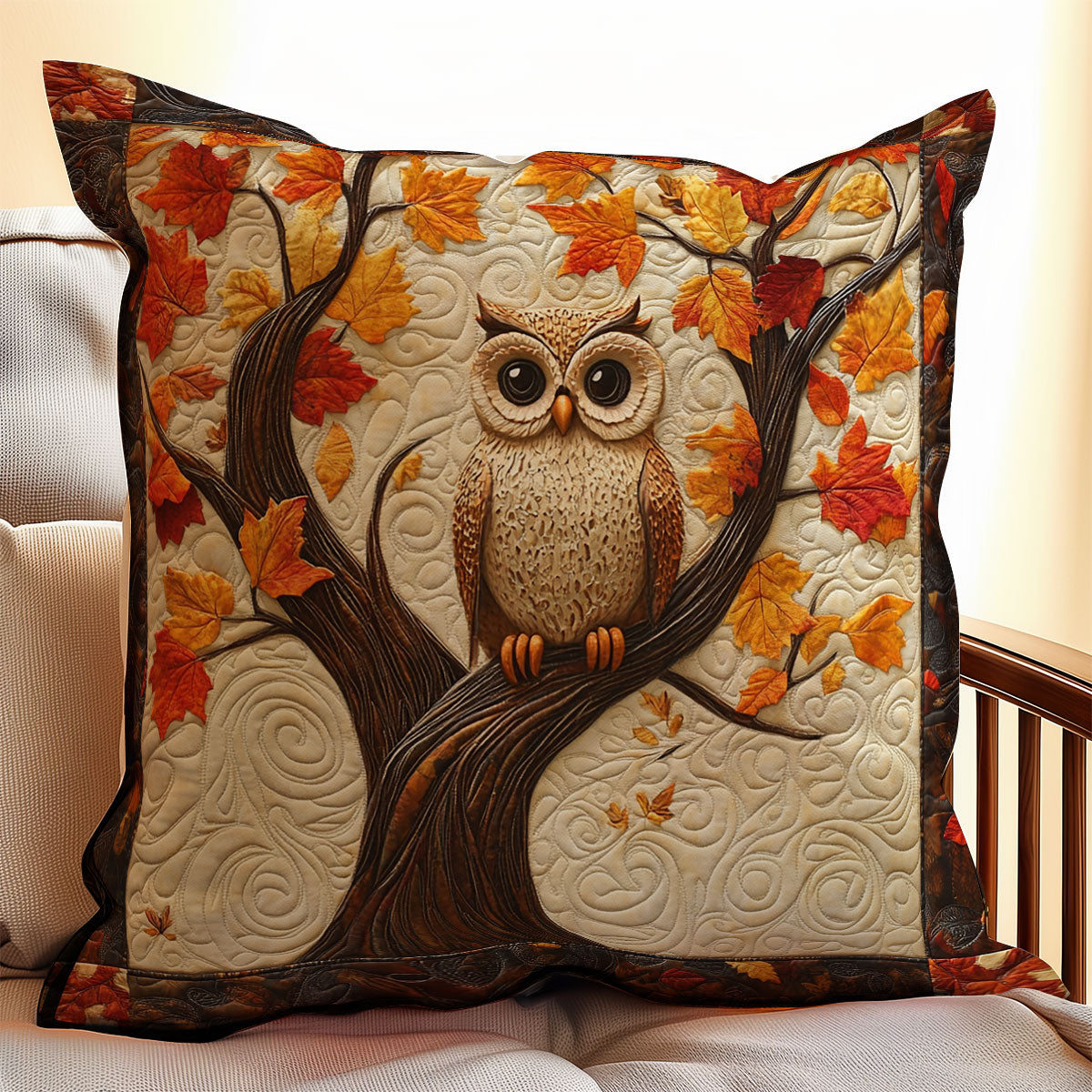 Owl Tree WX1303068CL Quilt Pillow Case