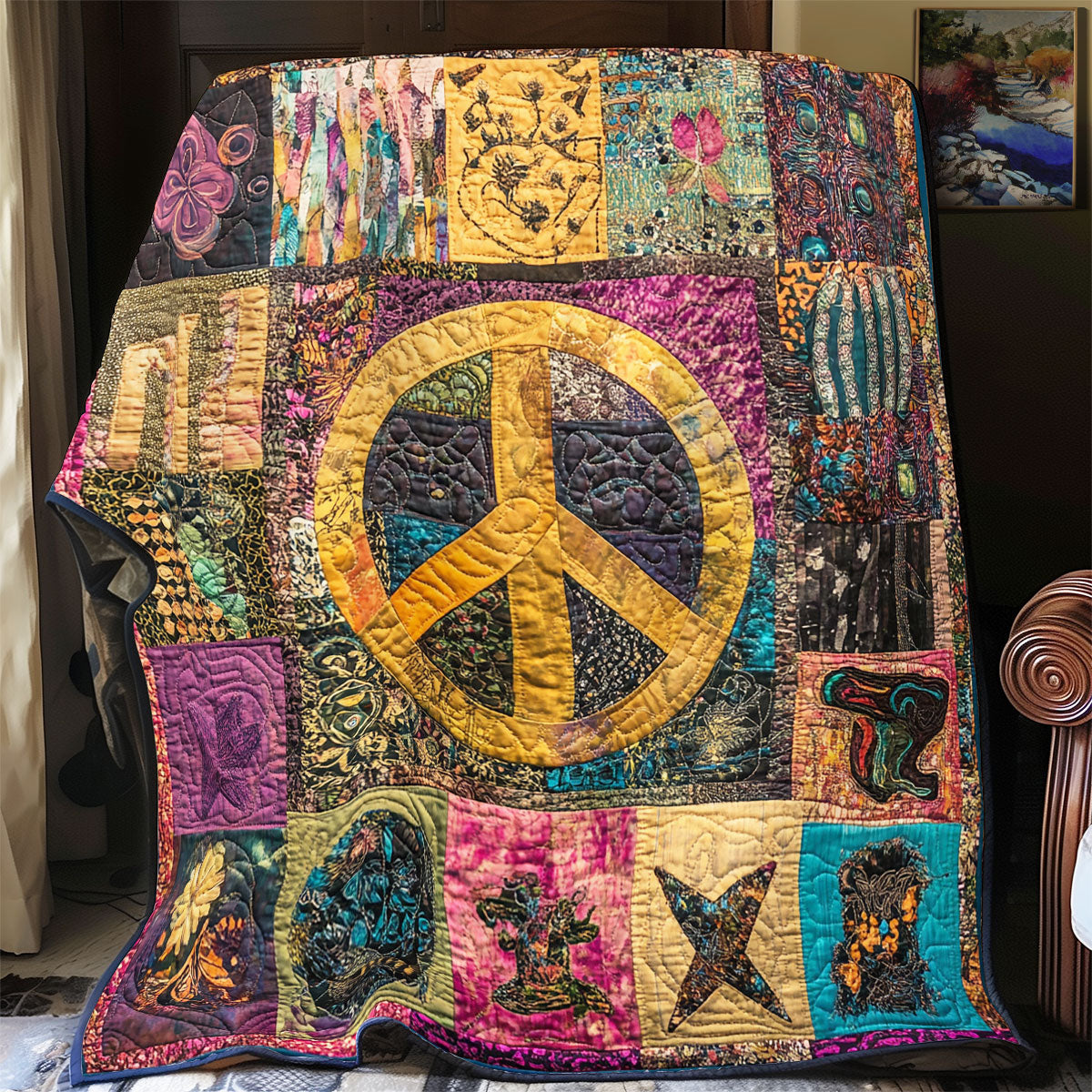 Peace Sign WX0603108CL Quilt