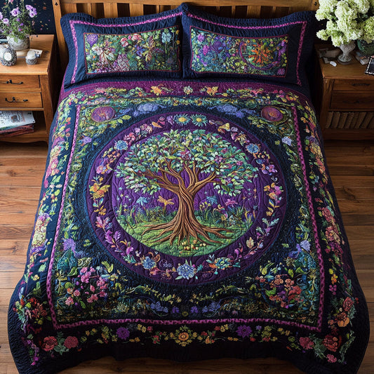 Purple Tree Of Life WX2802163CL Duvet Cover Set