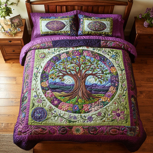 Purple Tree Of Life WX2802164CL Duvet Cover Set