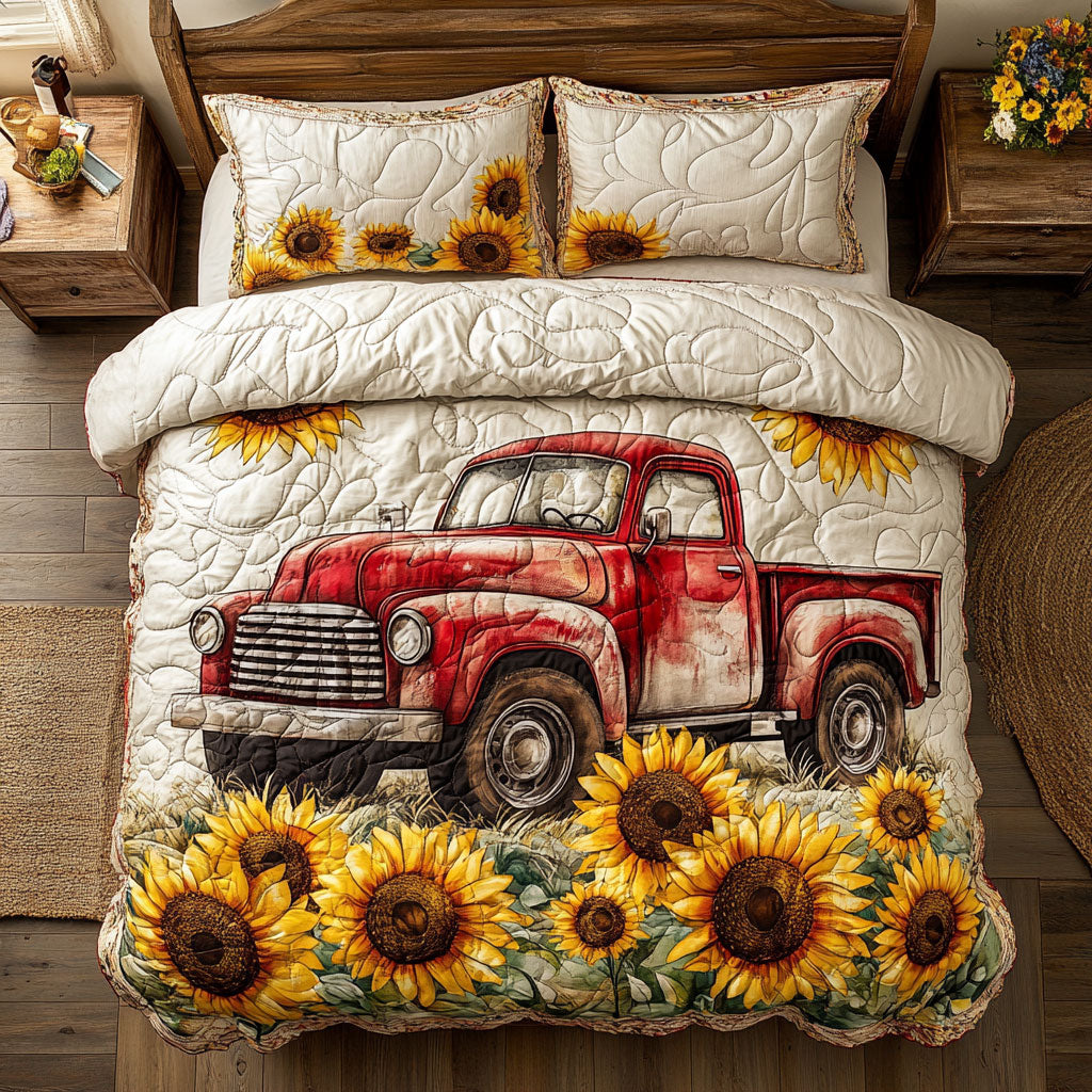 Red Truck WX0303041CL Duvet Cover Set