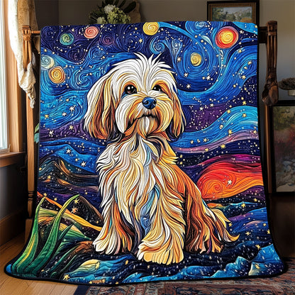 Shih Tzu Starry Night WX1403034CL Quilt