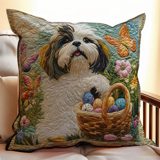 Spring Shih Tzu WX0803145CL Quilt Pillow Case