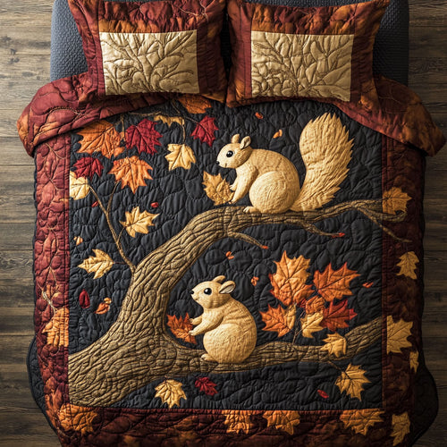 Squirrel Autumn WX1303100CL Duvet Cover Set