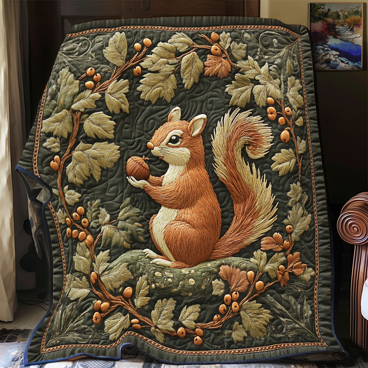 Squirrel WX0603113CL Quilt