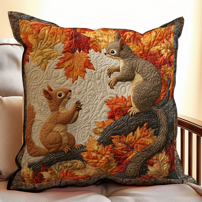 Squirrels Autumn WX1303072CL Quilt Pillow Case