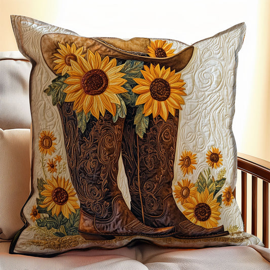 Sunflower Cowboy WX1003170CL Quilt Pillow Case