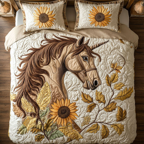 Sunflower Horse WX0603072CL Duvet Cover Set