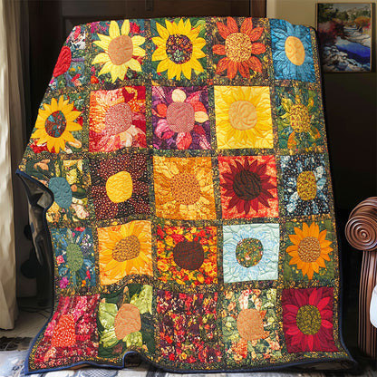 Sunflower Patchwork WX0603114CL Quilt