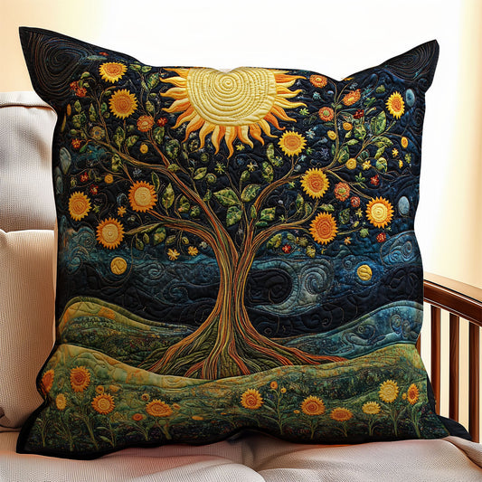 Sunflower Tree WX1003172CL Quilt Pillow Case