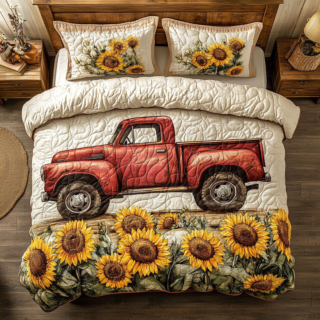 Sunflower Truck Car WX0303046CL Duvet Cover Set