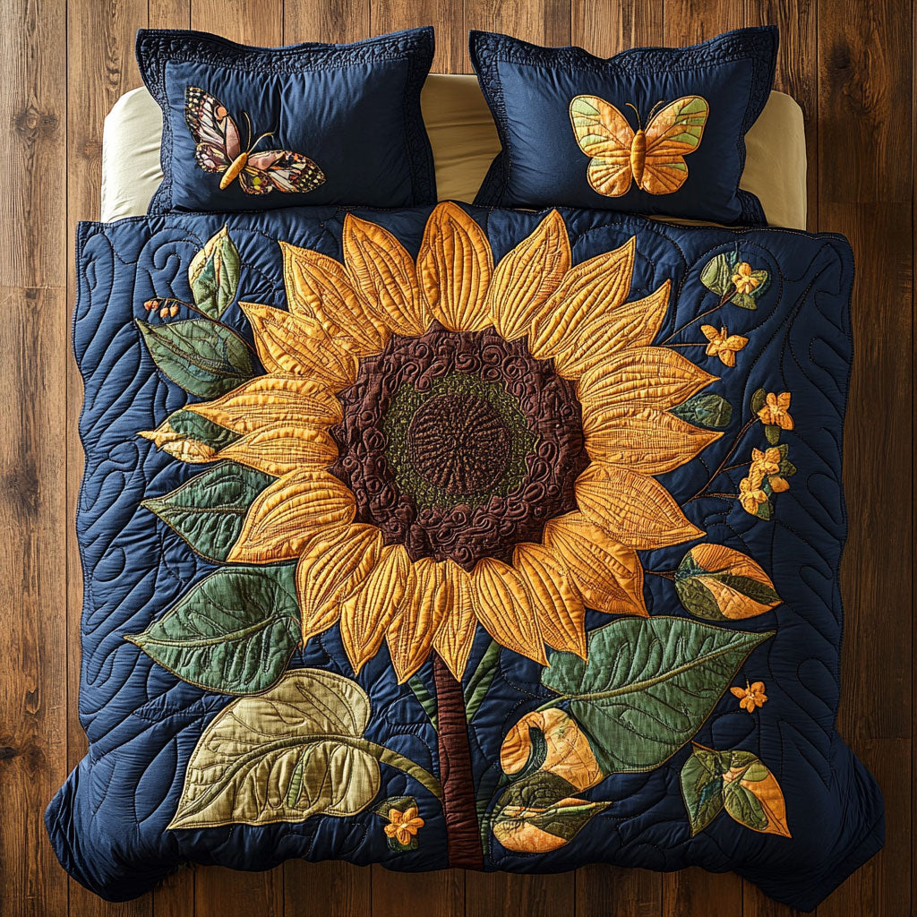 Sunflower Whimsy WX0603073CL Duvet Cover Set