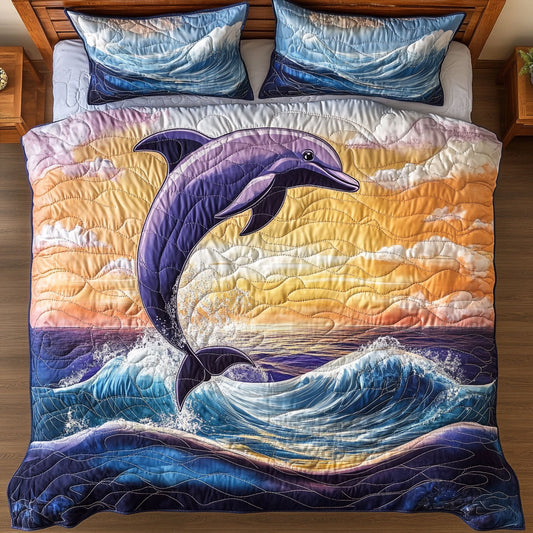 Sunset Dolphin WX0703044CL Duvet Cover Set