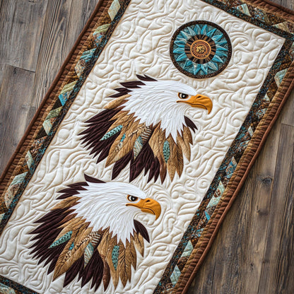 Tribal Eagle WX0703093CL Quilted Table Runner