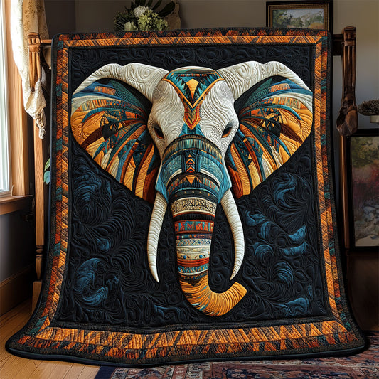 Tribal Elephant WX0803069CL Quilt