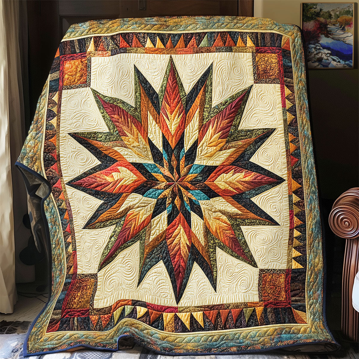 Tribal Starburst WX0803070CL Quilt