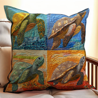 Turtle Patchwork WX0603150CL Quilt Pillow Case