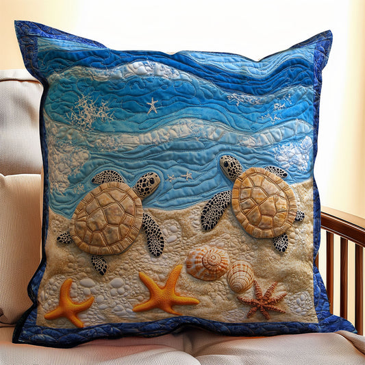 Turtle Waves WX0803154CL Quilt Pillow Case