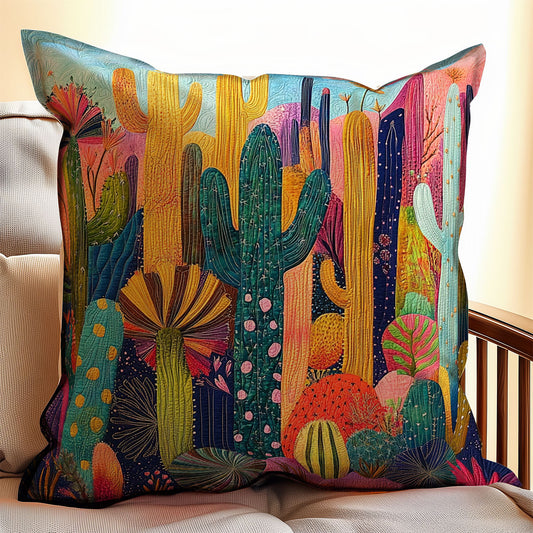 Vibrant Cactus WX1003176CL Quilt Pillow Case