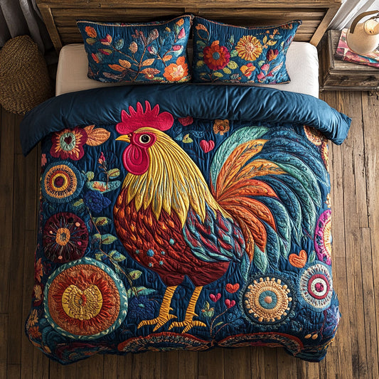 Vibrant Chicken WX0703049CL Duvet Cover Set